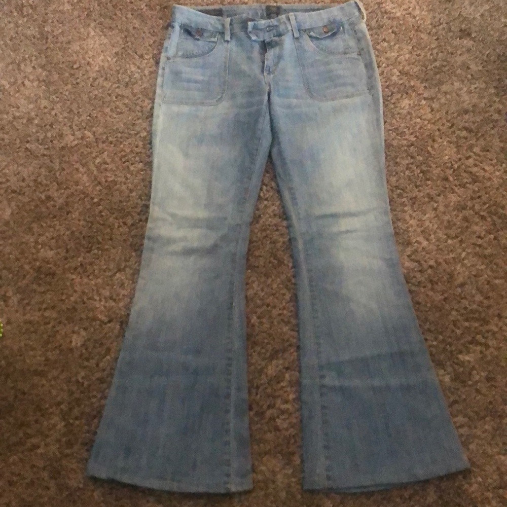COH Citizens of humanity light denim wide leg